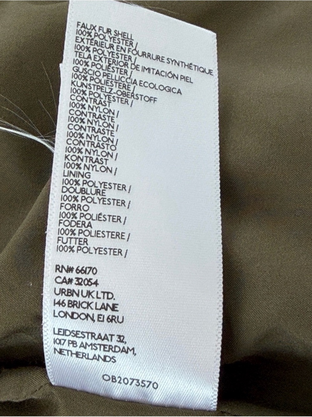 Anthropologie Pilcro Sherpa Fleece Jacket Small Cream Olive Colorblock Utility - Picture 15 of 15